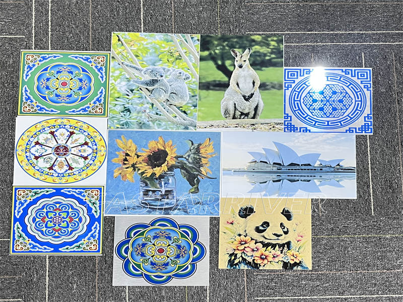 Glossy white aluminum sheets for sublimation printing