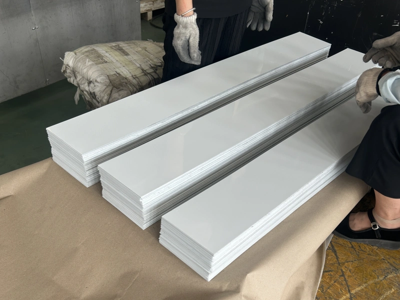 Custom size glossy white aluminum sheet for heat transfer