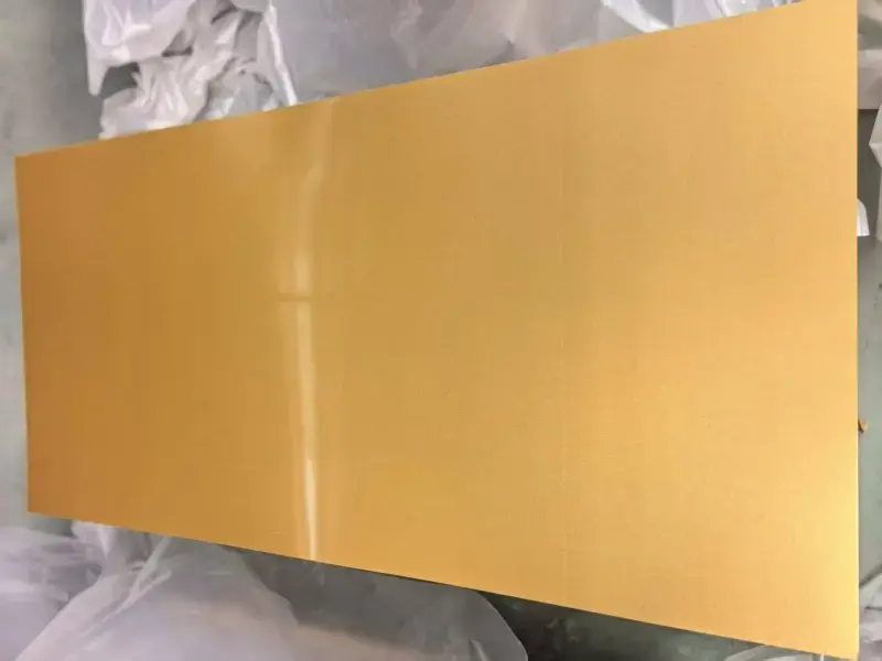 gold glossy sublimation aluminum panel