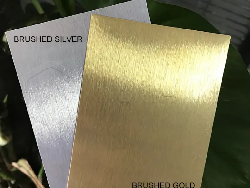Brushed Gold Sublimation Aluminum