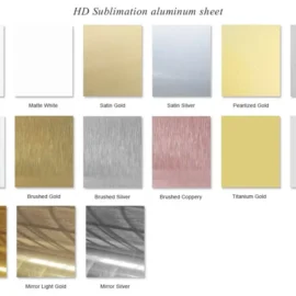 Brushed Gold Sublimation Aluminum