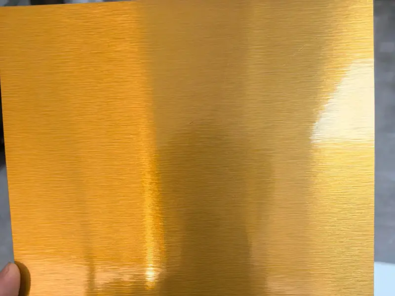 Brushed Gold Sublimation Aluminum