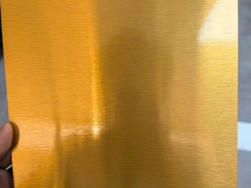Brushed Gold Sublimation Aluminum