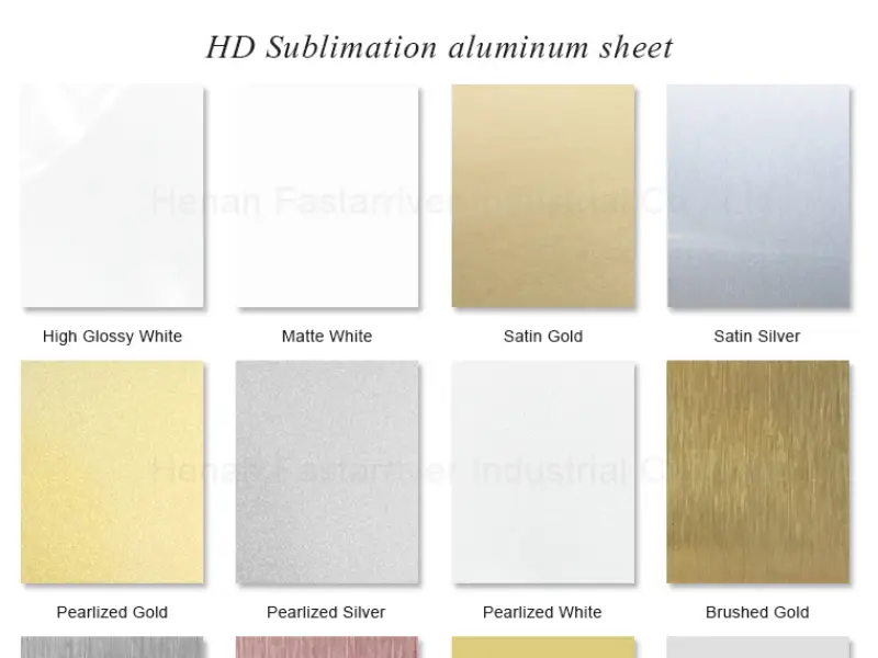 Pearl Silver Sublimation Aluminum